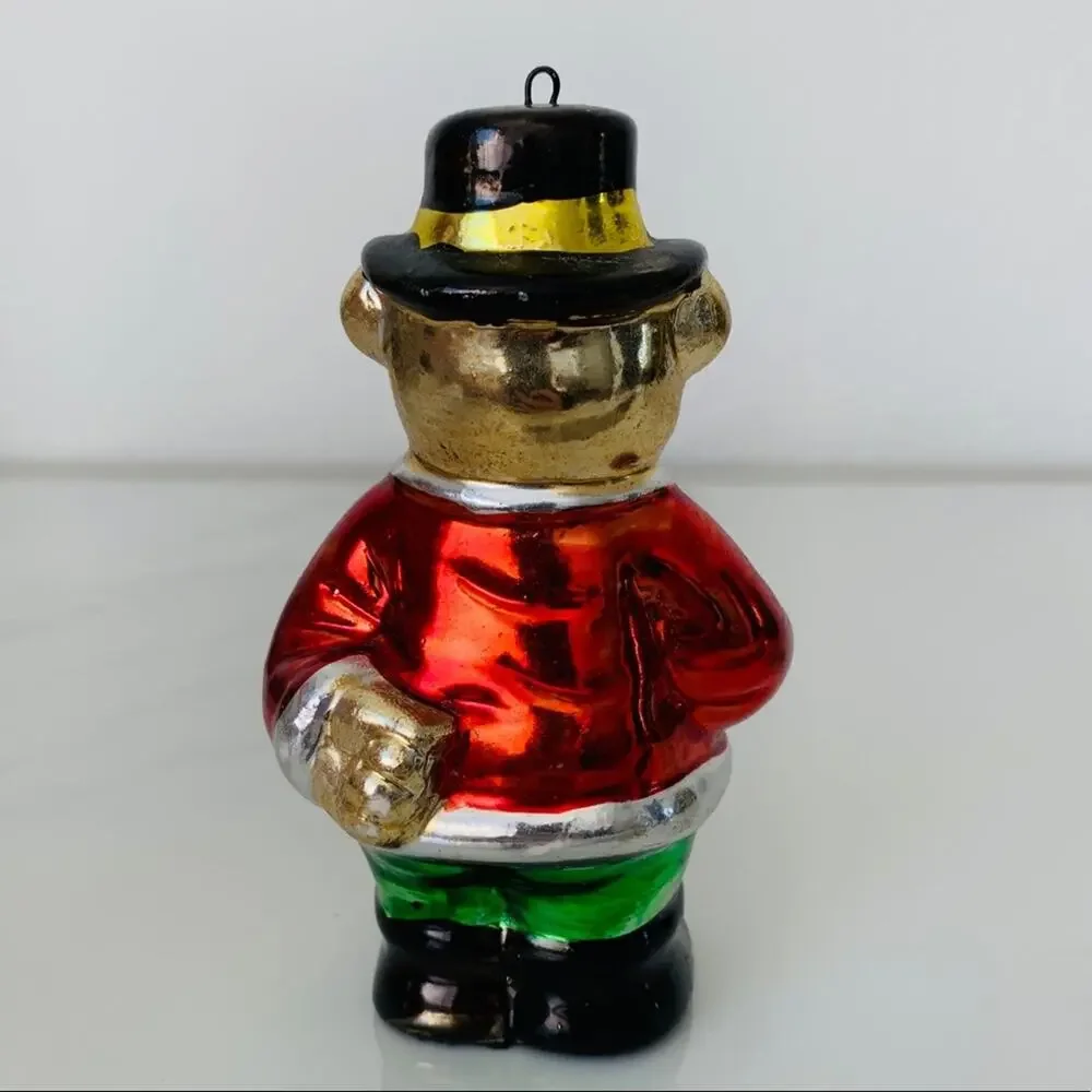 Vintage Metallic Bear Ornament Figurine by World Bazaar